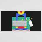 Memphis pattern 90 - 80s / 90s Retro Desk Mat Gallery Image 1