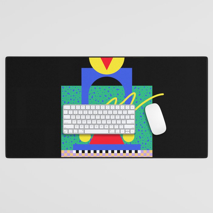 Memphis pattern 90 - 80s / 90s Retro Desk Mat Gallery Image 1