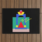 Memphis pattern 90 - 80s / 90s Retro Outdoor Rug Gallery Image 1