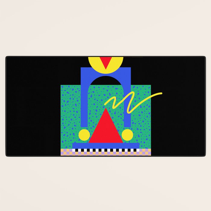 Memphis pattern 90 - 80s / 90s Retro Desk Mat Gallery Image 3