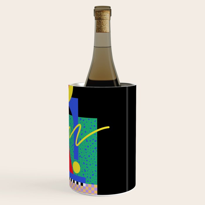 Memphis pattern 90 - 80s / 90s Retro Wine Chiller Gallery Image 3