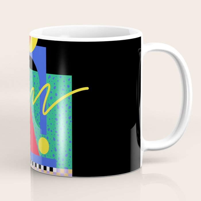 Memphis pattern 90 - 80s / 90s Retro Coffee Mug Gallery Image 1