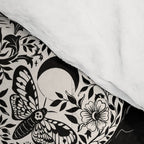 Celestial Unicorn Damask Cream & Black Comforter Gallery Image 4