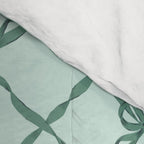 Green Trellis Ribbon Bows Comforter Gallery Image 4