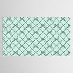 Green Trellis Ribbon Bows Tablecloth Gallery Image 2