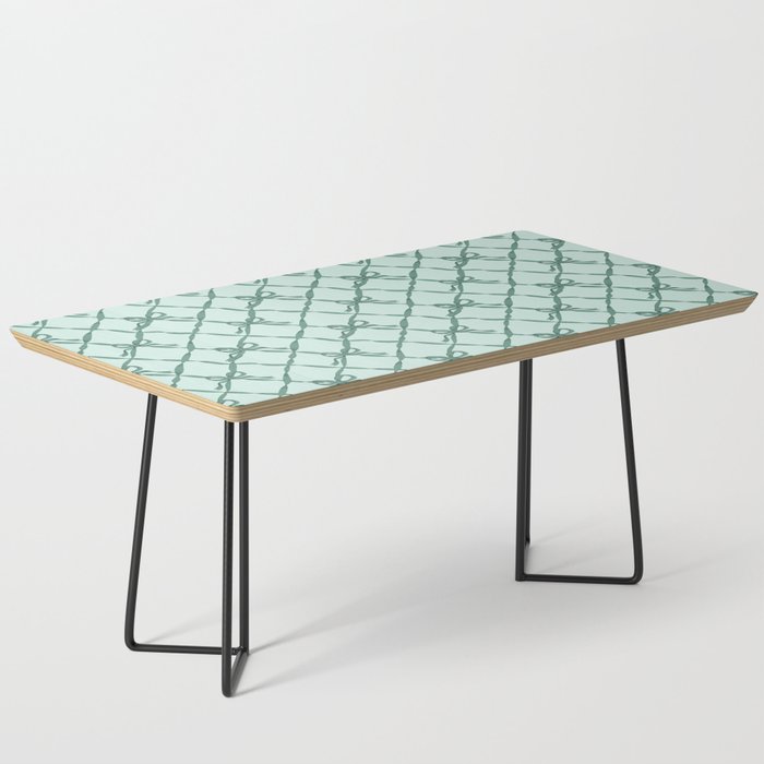 Green Trellis Ribbon Bows Coffee Table Gallery Image 1