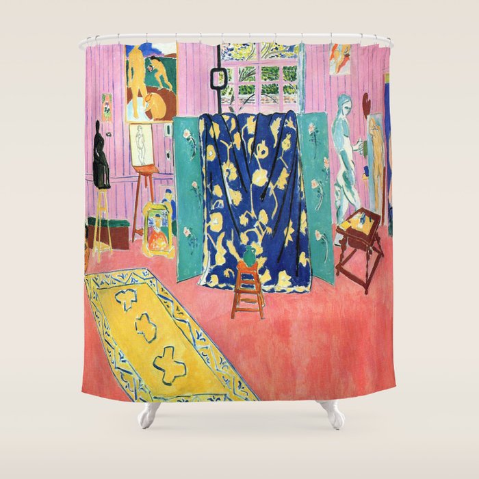 Henri Matisse The Pink Studio Shower Curtain Gallery Image 1