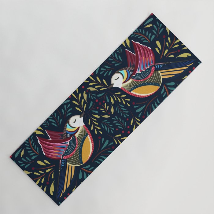 Peace Bird | Navy Yoga Mat Gallery Image 1