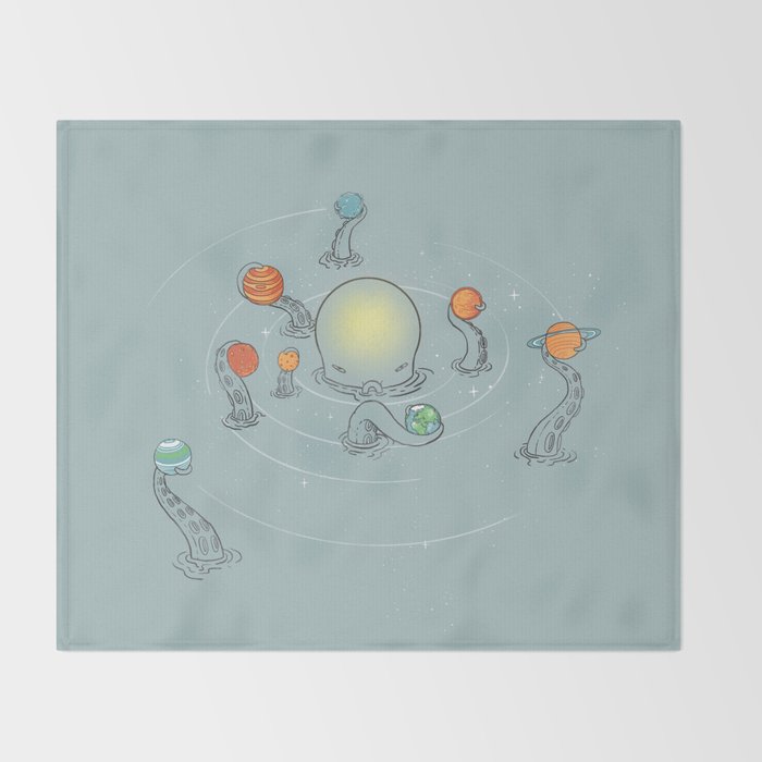 Solar System Throw Blanket Gallery Image 2