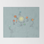 Solar System Throw Blanket Gallery Image 2