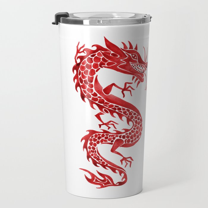 Chinese Dragon - Crimson Palette Travel Mug Gallery Image 3