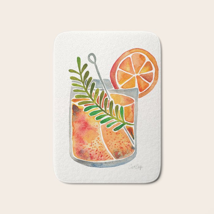 Blood Orange Tequila Sunrise Bath Mat Gallery Image 1