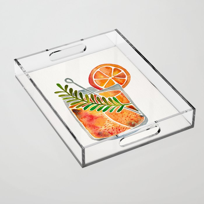 Blood Orange Tequila Sunrise Acrylic Tray Gallery Image 1