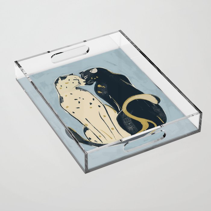Two Cheetahs 4 Acrylic Tray Gallery Image 1