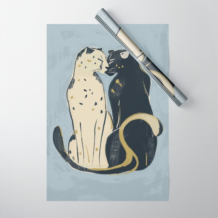 Two Cheetahs 4 Wrapping Paper Gallery Image 1