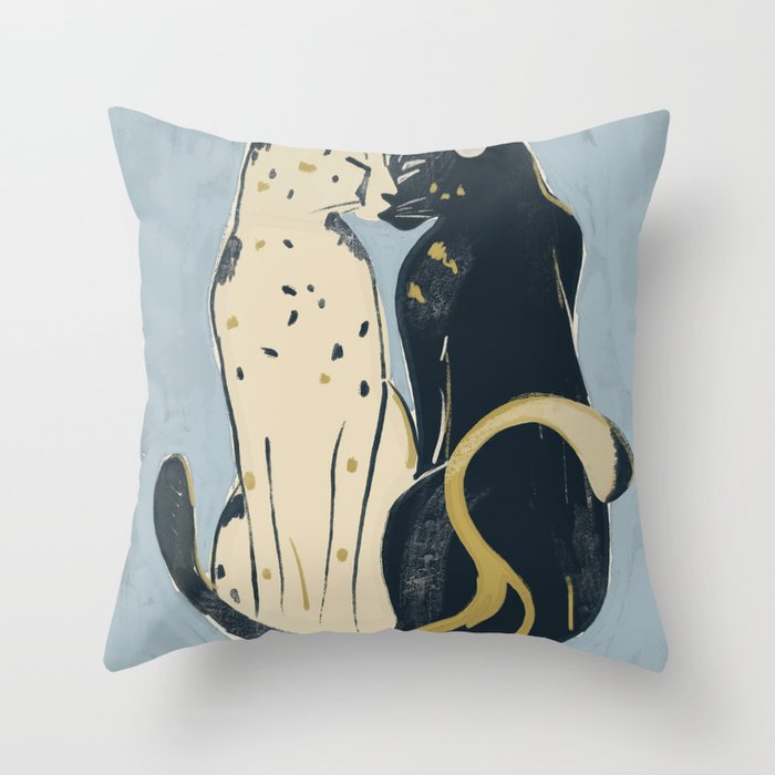 Two Cheetahs 4 Throw Pillow Gallery Image 6