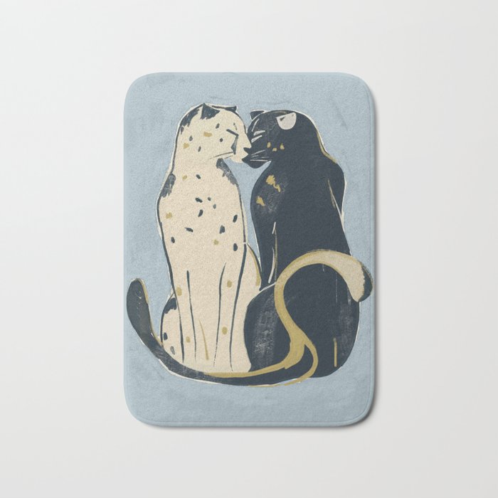 Two Cheetahs 4 Bath Mat Gallery Image 1