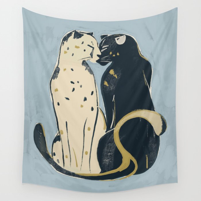 Two Cheetahs 4 Wall Tapestry Gallery Image 4