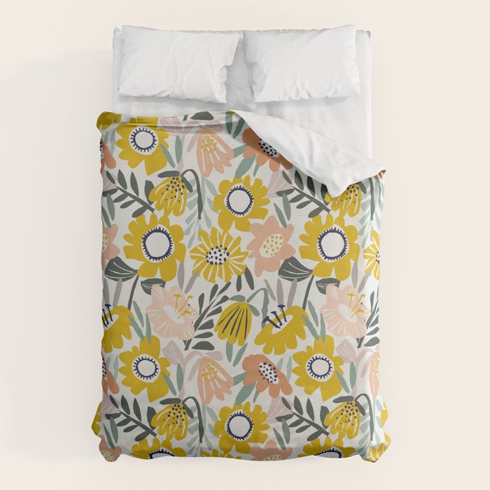 Cozy collection: mix and match happy florals Flower love 1 Duvet Cover Gallery Image 6
