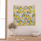Cozy collection: mix and match happy florals Flower love 1 Wall Tapestry Gallery Image 2