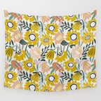 Cozy collection: mix and match happy florals Flower love 1 Wall Tapestry Gallery Image 4