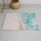Ocean Walk - Aerial Beach photography by Ingrid Beddoes Rug Gallery Image 1
