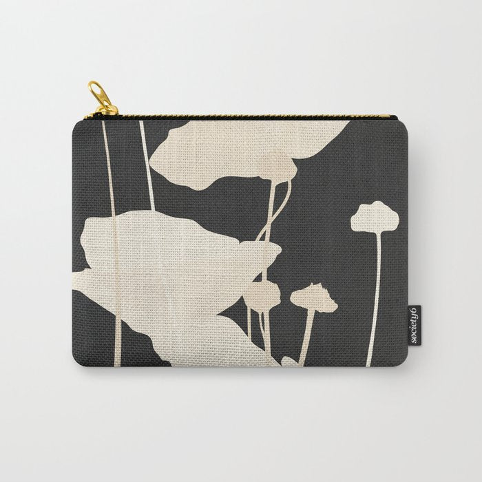 Minimal Abstract Poppy Flower 5 Carry All Pouch Gallery Image 1
