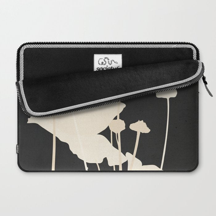 Minimal Abstract Poppy Flower 5 Laptop Sleeve Gallery Image 2
