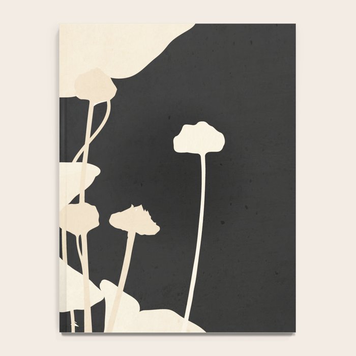 Minimal Abstract Poppy Flower 5 Notebook Gallery Image 4
