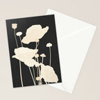 Minimal Abstract Poppy Flower 5 Stationery Card Gallery Image 2