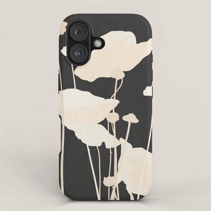 Minimal Abstract Poppy Flower 5 iPhone Case Gallery Image 1