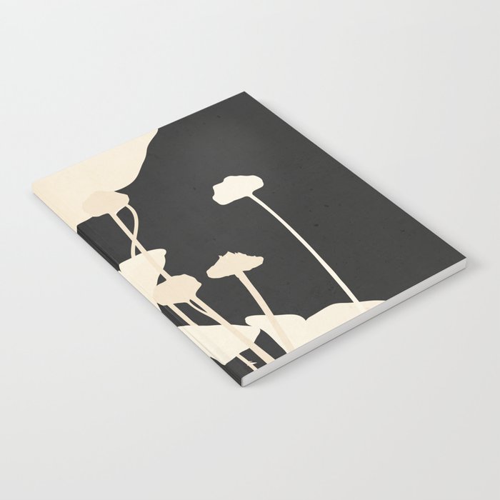 Minimal Abstract Poppy Flower 5 Notebook Gallery Image 2
