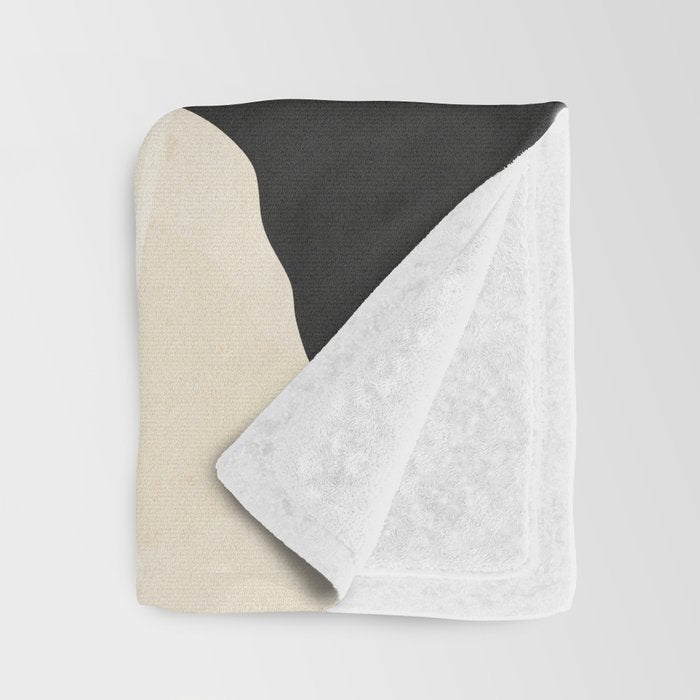 Minimal Abstract Poppy Flower 5 Throw Blanket Gallery Image 3