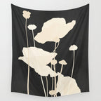 Minimal Abstract Poppy Flower 5 Wall Tapestry Gallery Image 4