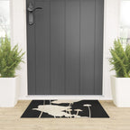 Minimal Abstract Poppy Flower 5 Welcome Mat Gallery Image 3