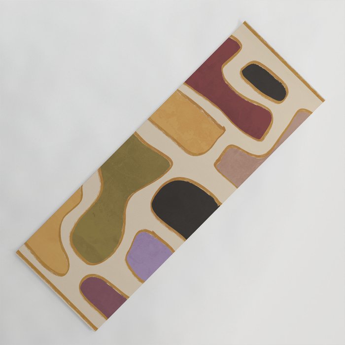 Modern Abstract Minimal Shapes 123 Yoga Mat Gallery Image 1