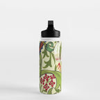 William Morris Garden Lily Floral Print Water Bottle Gallery Image 3