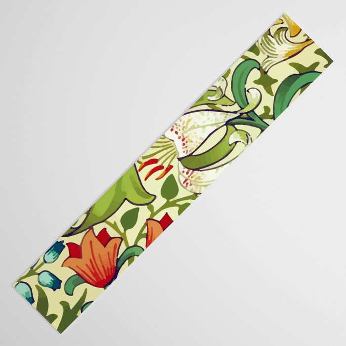 William Morris Garden Lily Floral Print Table Runner Gallery Image 3