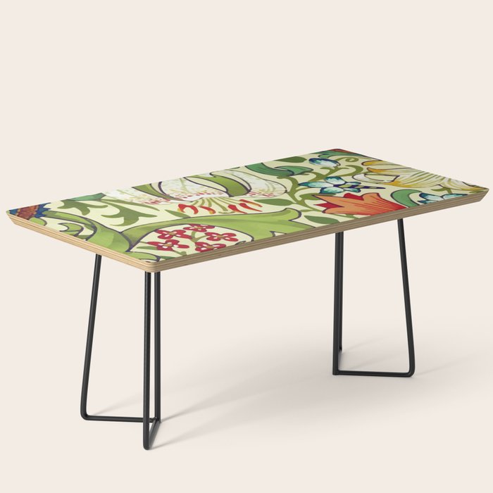 William Morris Garden Lily Floral Print Coffee Table Gallery Image 1
