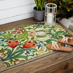 William Morris Garden Lily Floral Print Outdoor Rug Gallery Image 2
