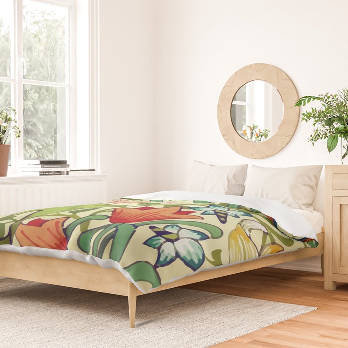 William Morris Garden Lily Floral Print Duvet Cover Gallery Image 2