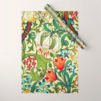 William Morris Garden Lily Floral Print Wrapping Paper Gallery Image 1