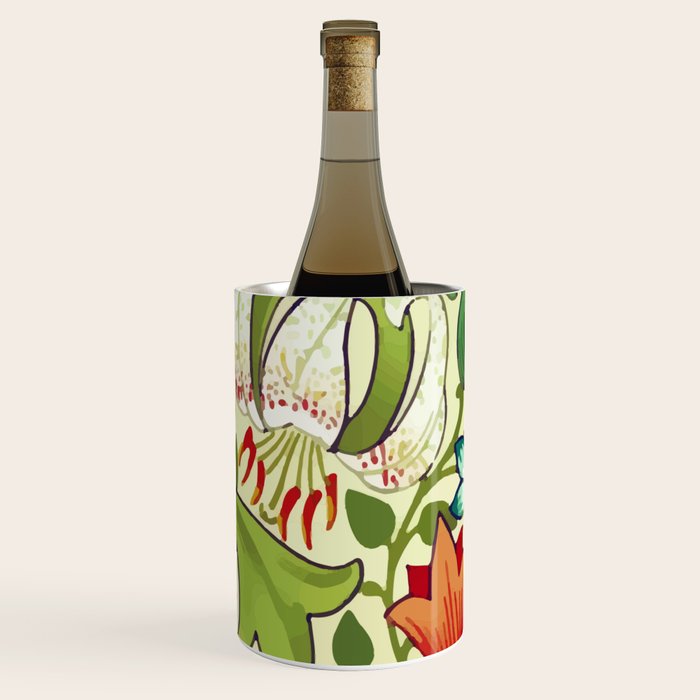 William Morris Garden Lily Floral Print Wine Chiller