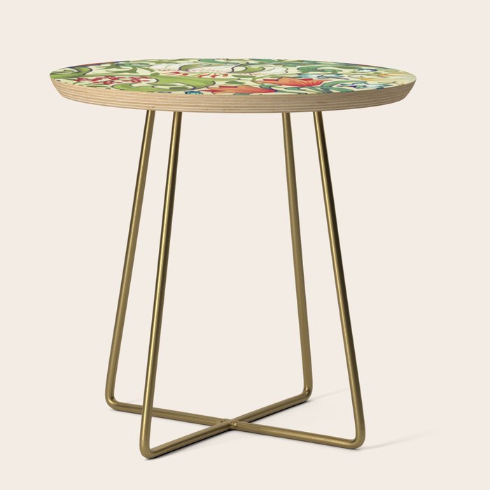 William Morris Garden Lily Floral Print Side Table Gallery Image 1