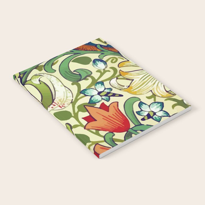 William Morris Garden Lily Floral Print Notebook Gallery Image 2