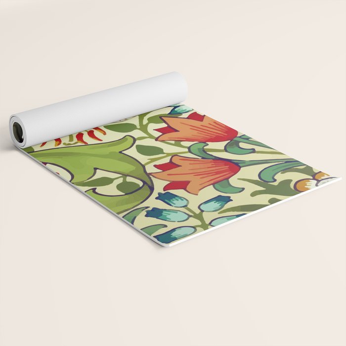 William Morris Garden Lily Floral Print Yoga Mat Gallery Image 2