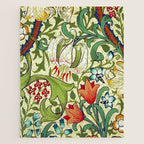 William Morris Garden Lily Floral Print Jigsaw Puzzle Gallery Image 1