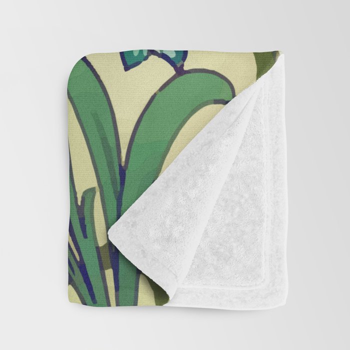 William Morris Garden Lily Floral Print Throw Blanket Gallery Image 3