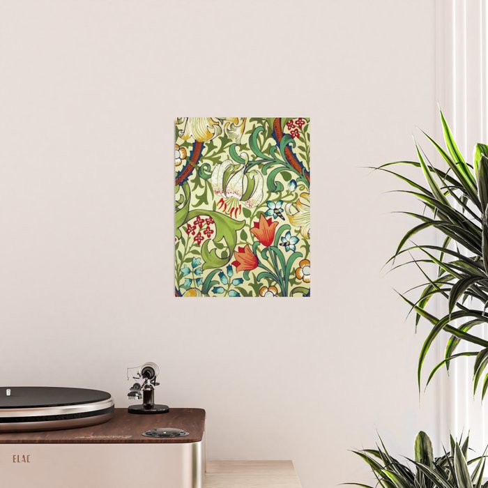 William Morris Garden Lily Floral Print Poster Gallery Image 2