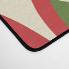 Retro Christmas Ornaments Pattern Red Cream Green Desk Mat Gallery Image 4